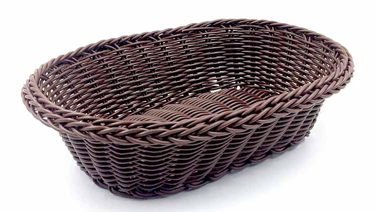 Ψωμιέρα Rattan Οβάλ 24x16cm