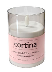 Κερί Ηλεκτρικό Cortina - Ποτήρι