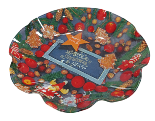 Πιατέλα Γυάλινη Chrisrtmas 28.5 cm