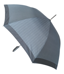 Ομπρέλα Μπαστούνι Αυτόματη Γκρι Καρώ - Ριγέ Νο9927
