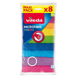 Πανάκι Microfiber Colors Vileda 8 τεμ.