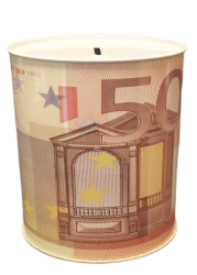 Κουμπαράς Μεταλλικός Decor Μεγάλος Ø11 x h13cm