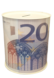 Κουμπαράς Μεταλλικός Decor Μεγάλος Ø11 x h13cm