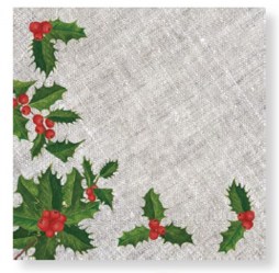 Χαρτοπετσέτες Χριστουγεννιάτικες Mistletoe in Fabric 20τεμ.