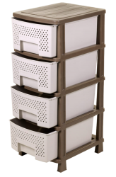 Συρταριέρα 4 Θέσεων Homeplast Διάτρητη