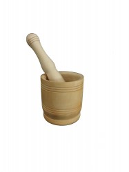 Γουδί με Γουδοχέρι Ξύλινο Ø10,5 x 12h cm