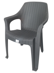 Καρέκλα Rattan Comfort Μαύρη