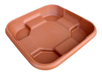 Πιάτο Γλάστρασ Τετράγωνης ELIF 39x39x7h cm