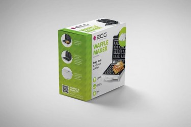 Βαφλιέρα ECG Διπλή S1370 700W