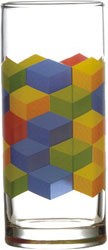 Ποτήρι Νερού Colored Cubes 6τεμ.