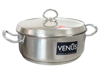 Ημιχύτρα Venus Inox 18/10 με Μεταλλικές Λαβές Νο24